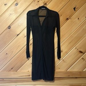 Anatomie Sheer Dress Black, Small